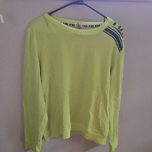 Victoria's Secret Neon Yellow Sweatshirt